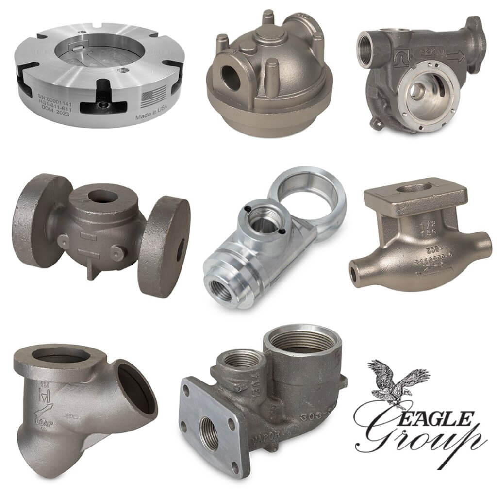 Images of valves and pressure equipment manufactured by the Eagle Group