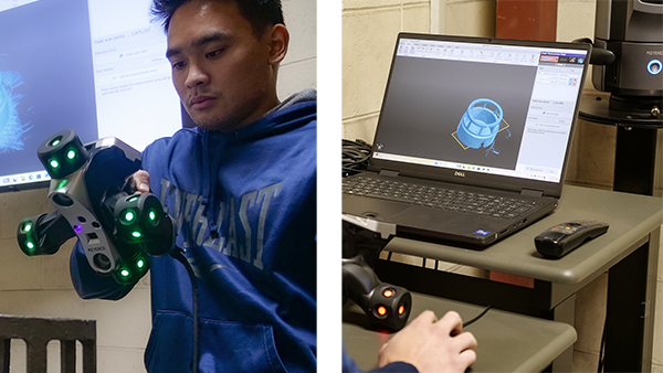 Eagle Alloy operator using Keyence WM-3000