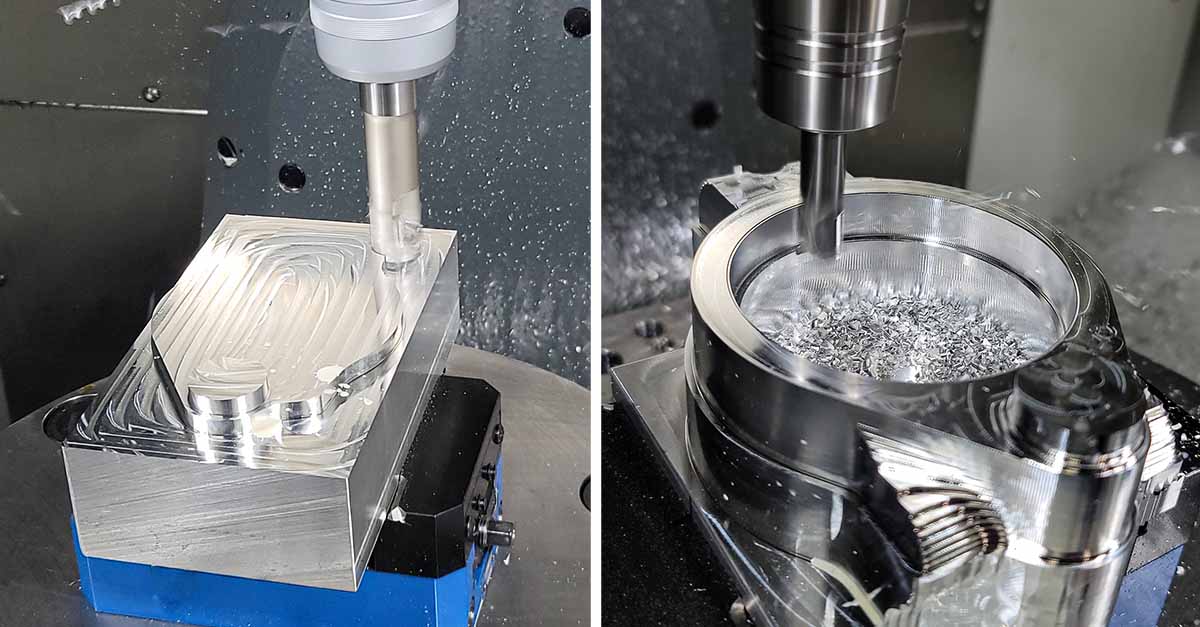 Machining from billet at Eagle CNC: milling on the Haas UMC-500SS